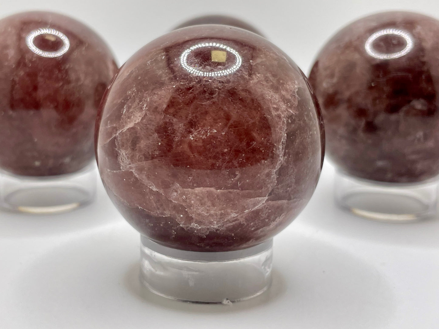 Strawberry Quartz Sphere || Natural Strawberry Quartz