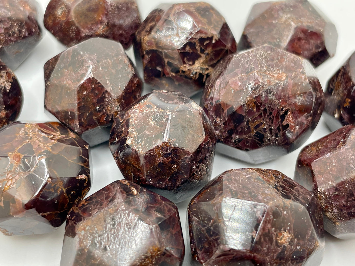Garnet Dodecahedron || Garnet Stone || Garnet Tumbled Stone