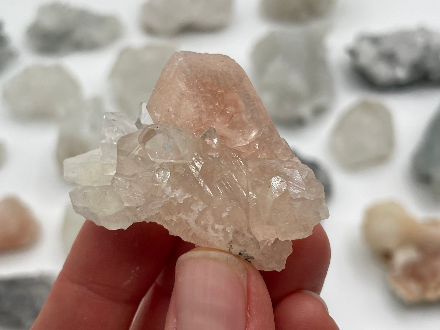 Raw Apophyllite, Faden Quartz, Stilbite and Chalcedony Lot || Apophyllite Wholesale Lot || Apophyllite Bulk Lot #4