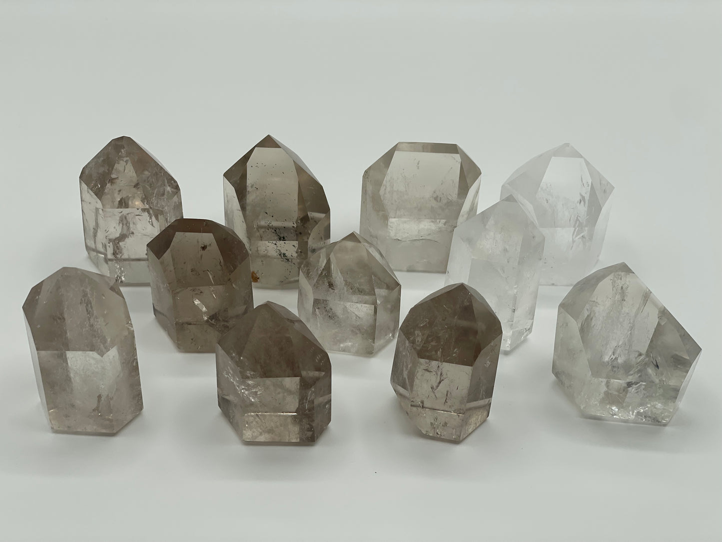 Quartz & Smoky Quartz Points Bulk Lot || Polished Quartz Wholesale Lot || Quartz Tower Bulk Lot #2