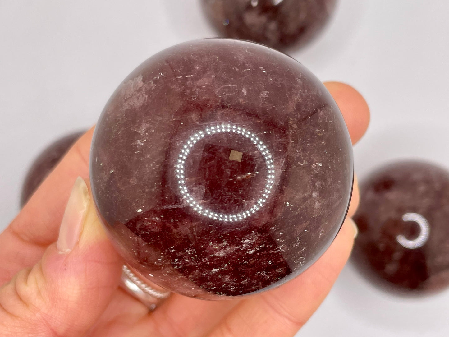 Strawberry Quartz Sphere || Natural Strawberry Quartz