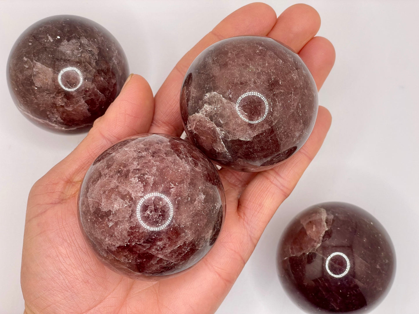 Strawberry Quartz Sphere || Natural Strawberry Quartz