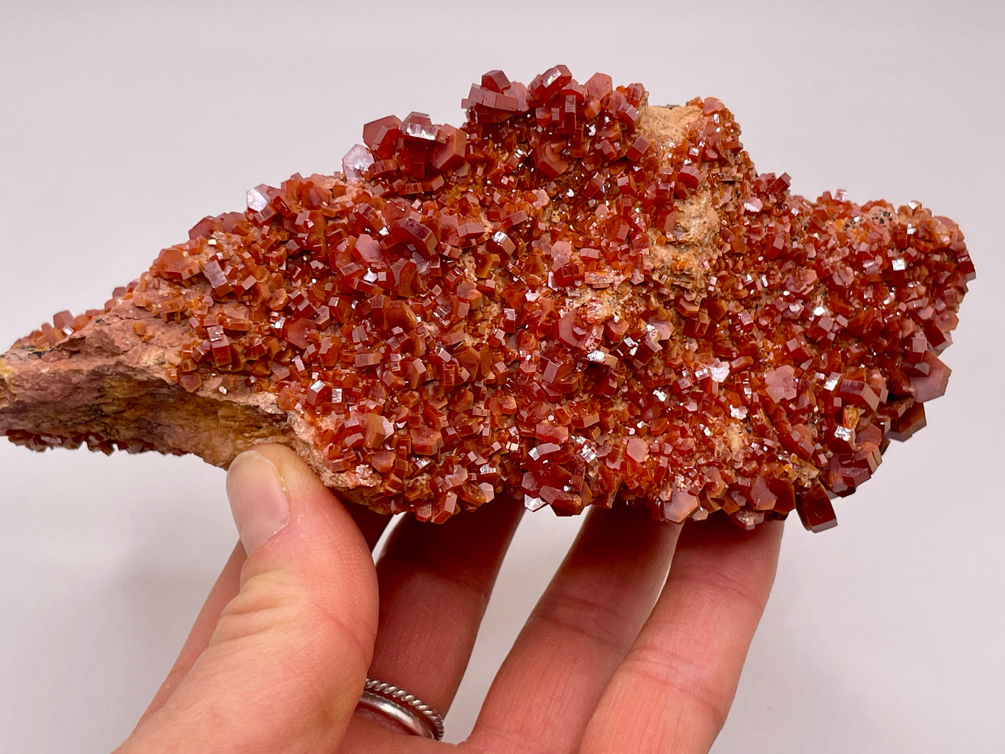 Vanadinite Cluster || Raw Vanadinite on Matrix || Vanadinite Specimen || #56