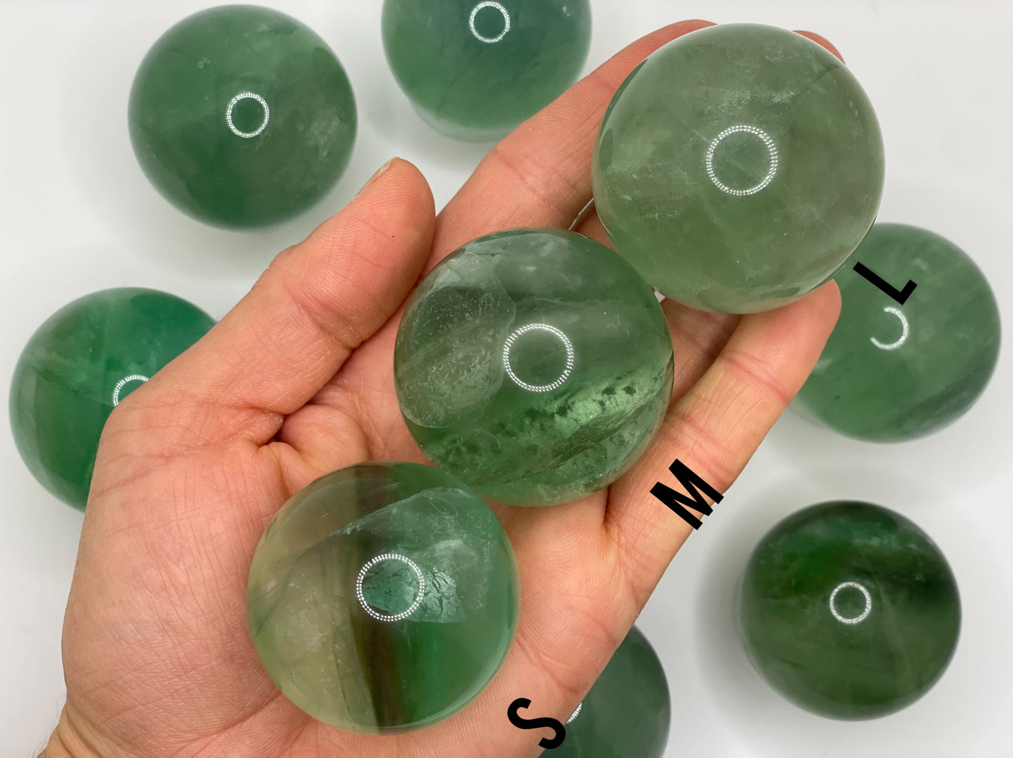 Green Fluorite Sphere || Fluorite Sphere || Green Fluorite Crystal