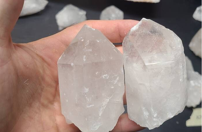 C-B grade - XL Lemurian Quartz Crystal Points || Arkansas Quartz Crystal || Quartz Crystal Wands|| Pick your size