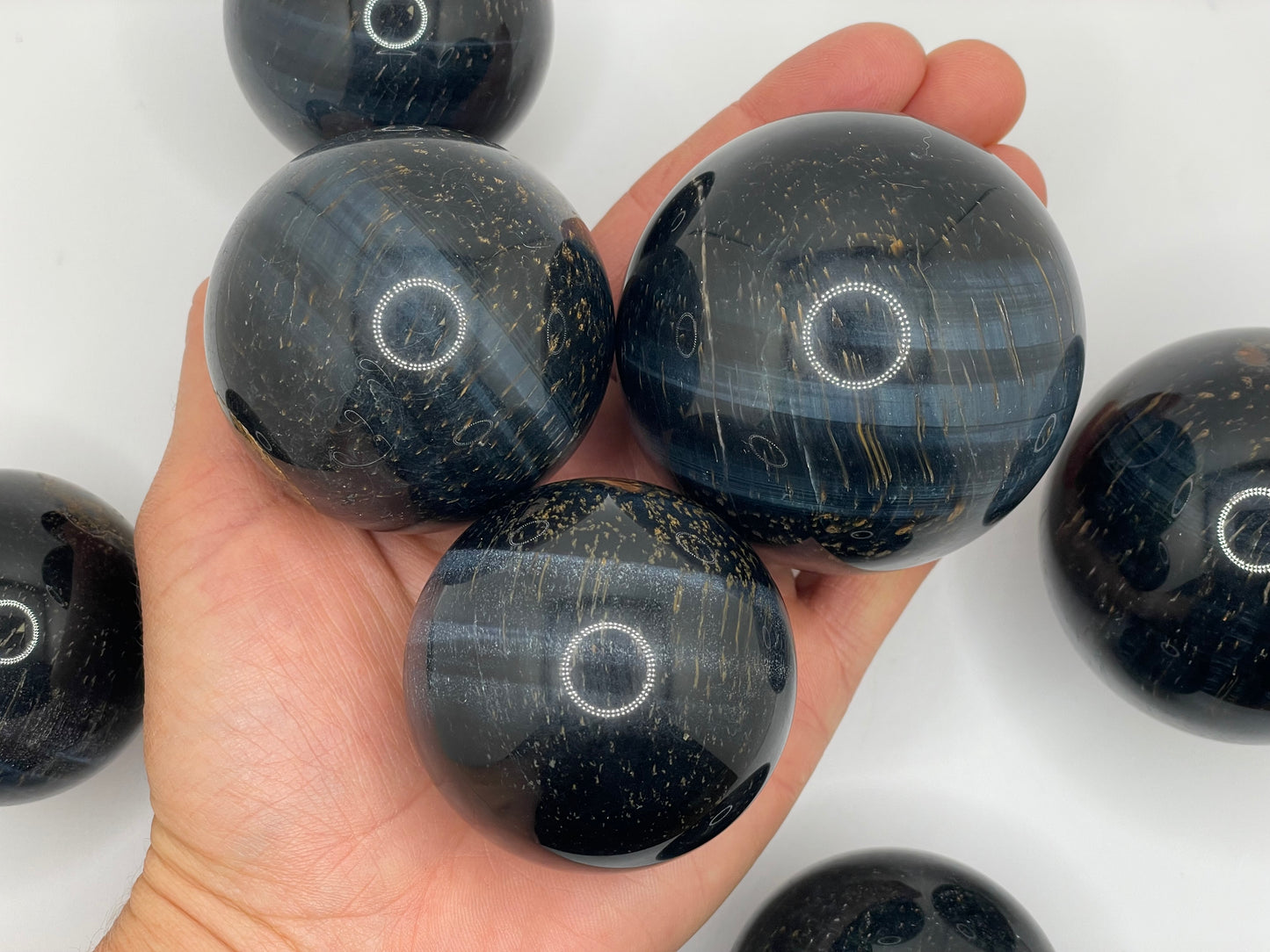 Blue Tigers Eye Sphere || Tigers Eye Sphere