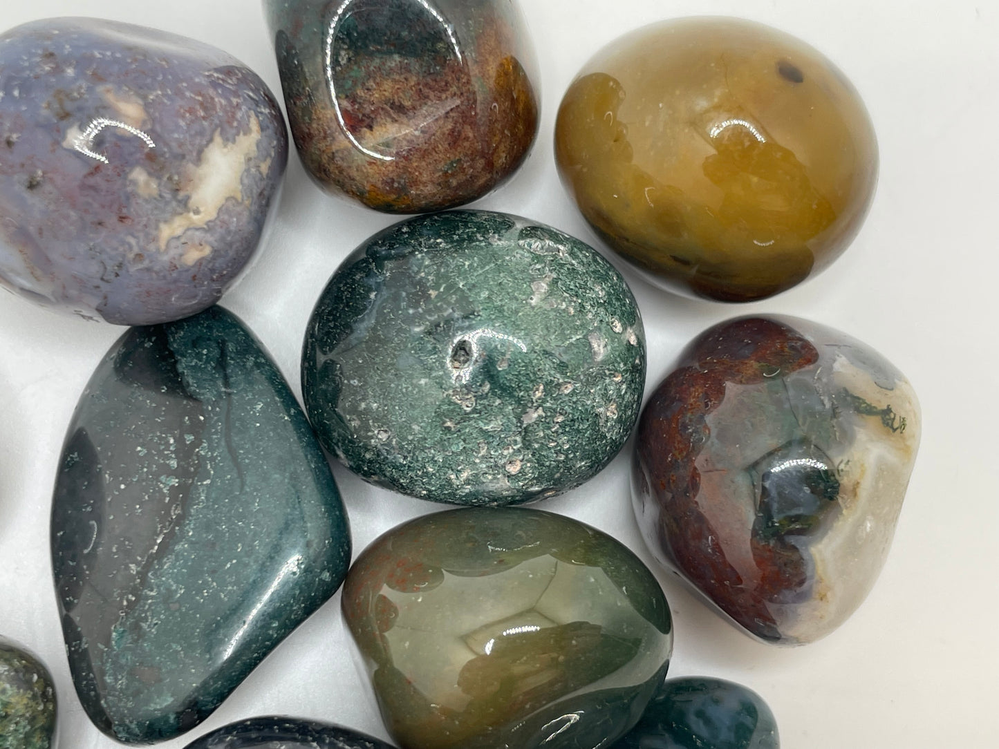 Moss Agate Tumble || Moss Agate Stone || Moss Agate Tumbled Stone