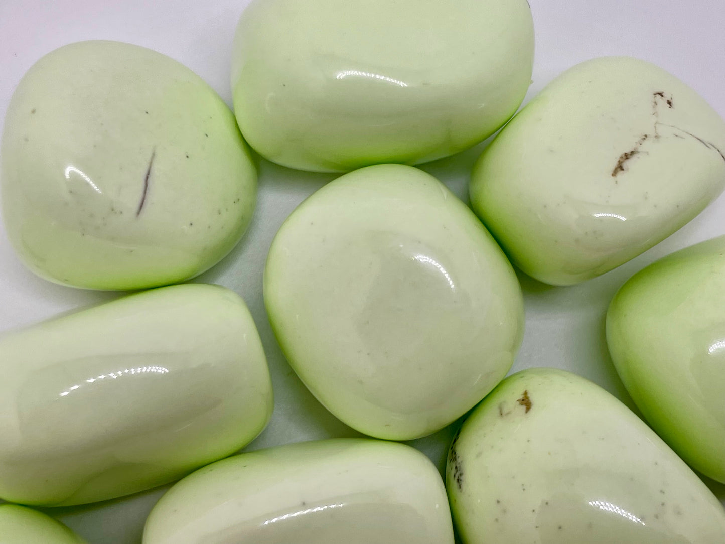 Lemon Chrysoprase Tumble || Lemon Chrysoprase Stone || Lemon Chrysoprase Tumbled Stone