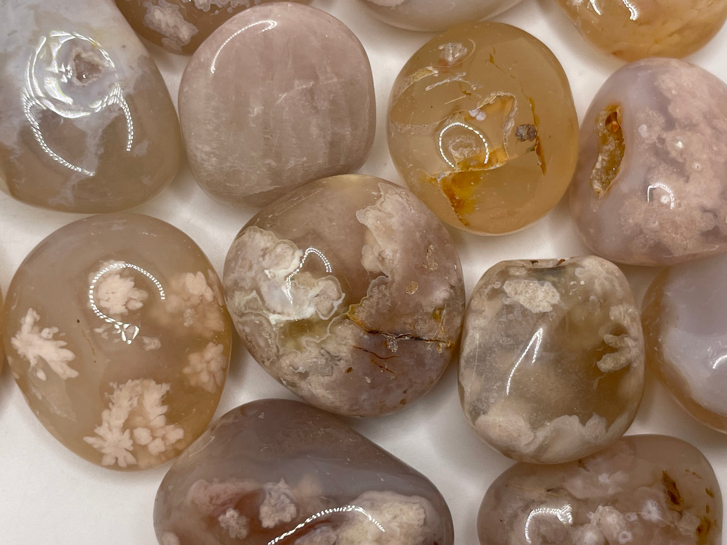 Flower Agate Tumble || Flower Agate Stone || Flower Agate Tumbled Stone