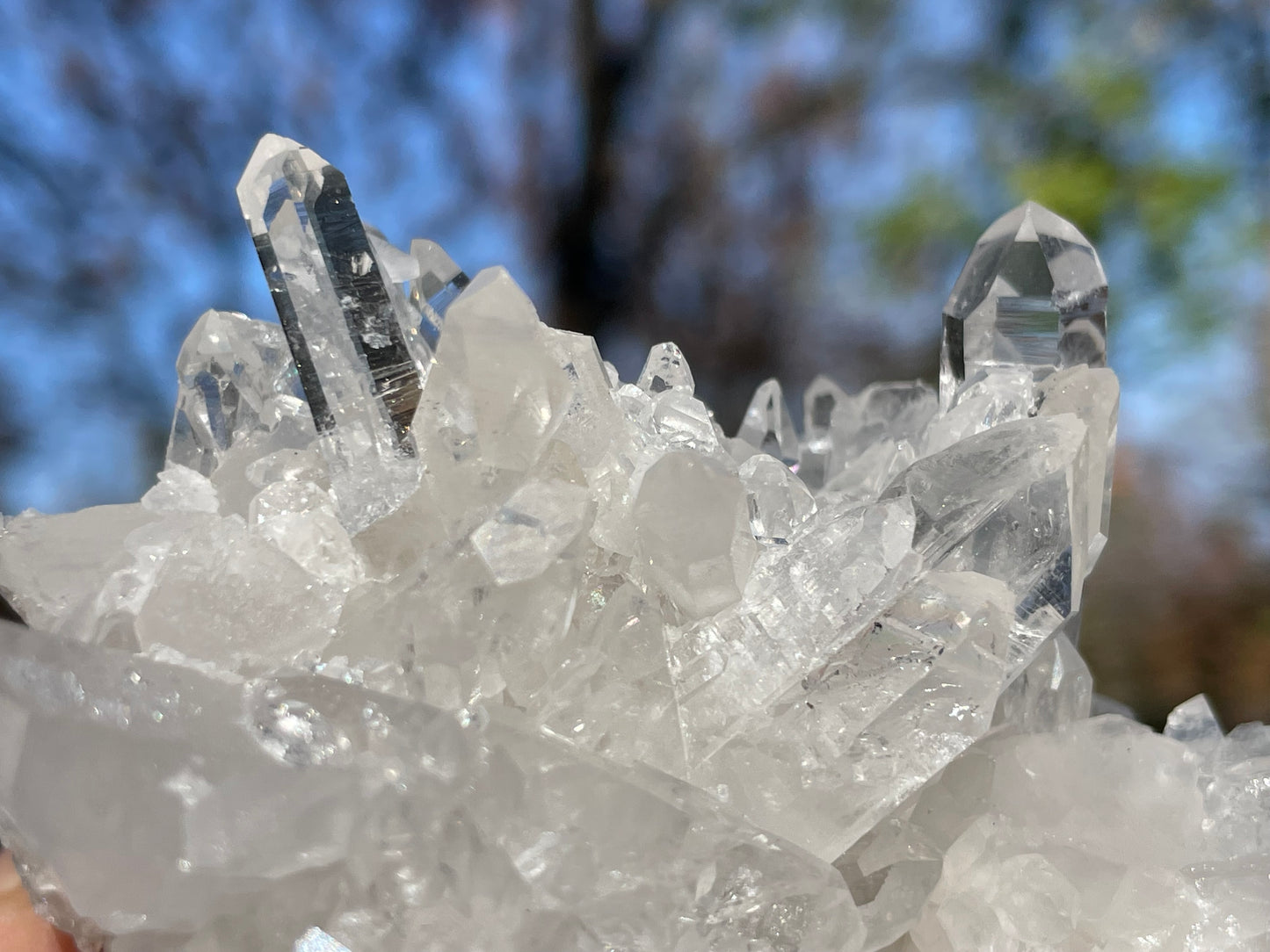 Clear Quartz Crystal Cluster || Raw Quartz Cluster || Lemurian Quartz Crystal Cluster