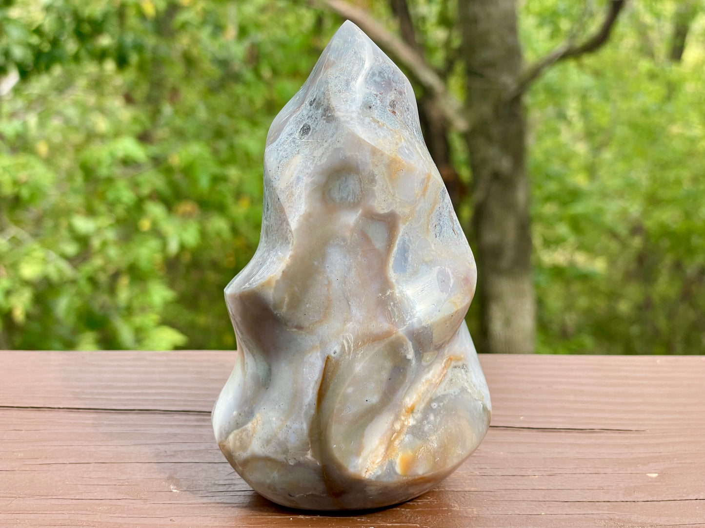 Ocean Jasper Flame || Polished Ocean Jasper || Ocean Jasper Free Form