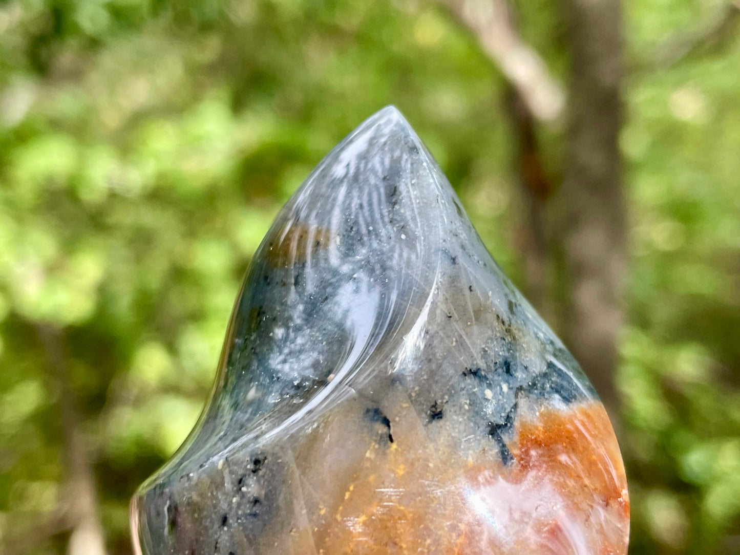 Ocean Jasper Flame || Polished Ocean Jasper || Ocean Jasper Free Form