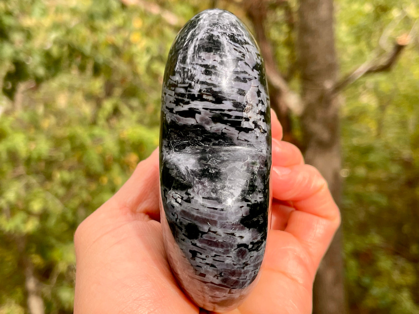 Indigo Gabro Jumbo Heart || Polished Indigo Gabro Stone || Heart Carving