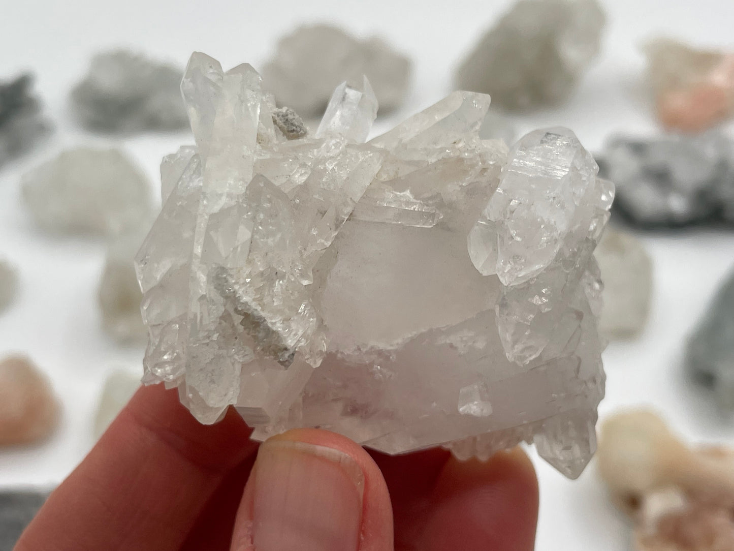 Raw Apophyllite, Faden Quartz, Stilbite and Chalcedony Lot || Apophyllite Wholesale Lot || Apophyllite Bulk Lot #4