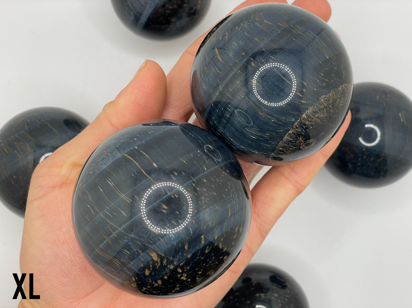 Blue Tigers Eye Sphere || Tigers Eye Sphere