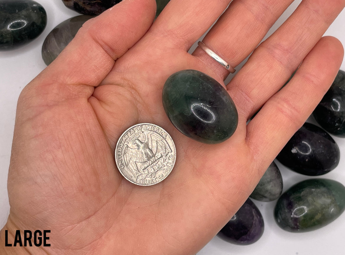 Fluorite Shiva Tumble || Fluorite Shiva Stone || Fluorite Shiva Tumbled Stone