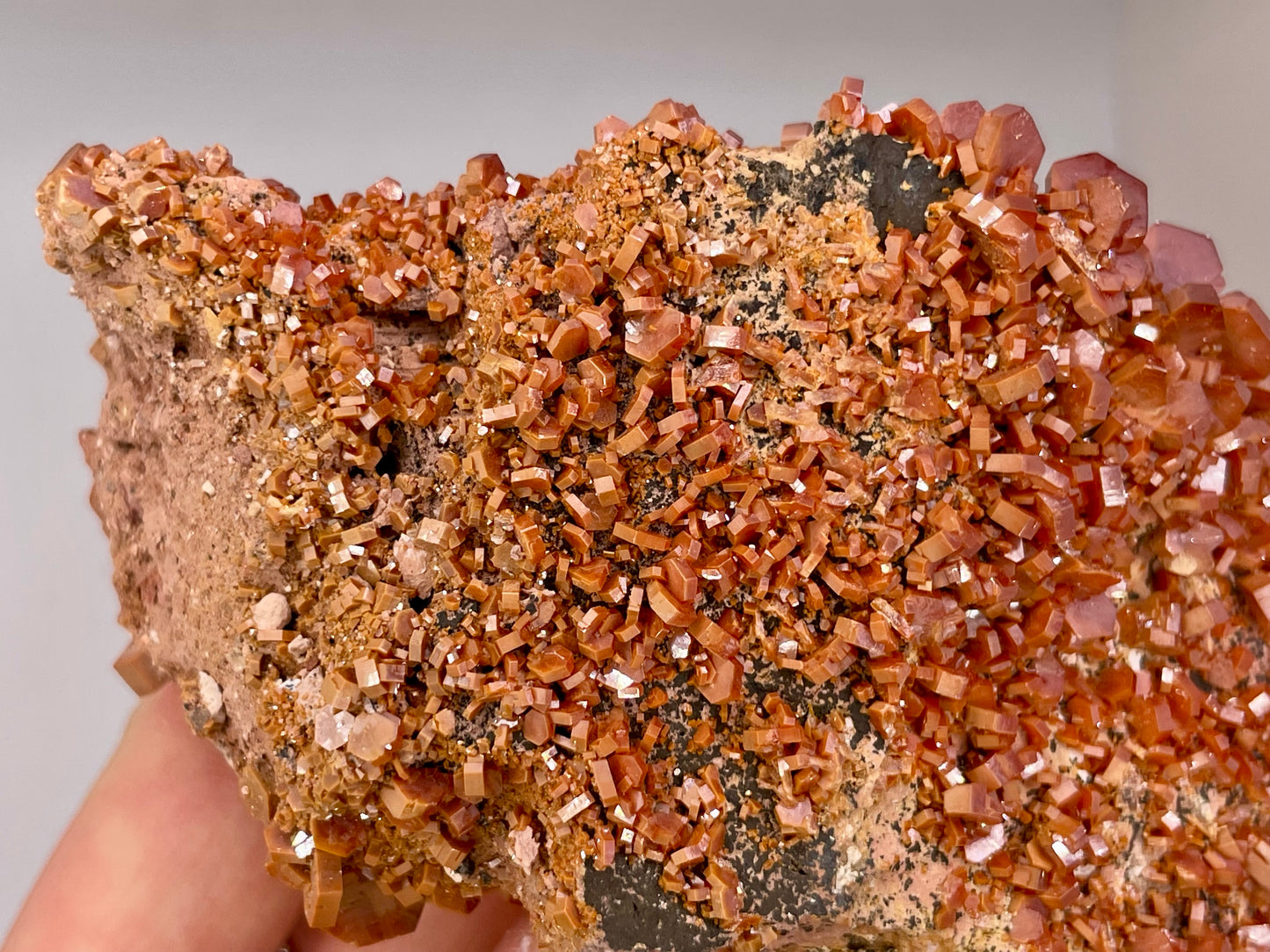 Vanadinite Cluster || Raw Vanadinite on Matrix || Vanadinite Specimen || #56