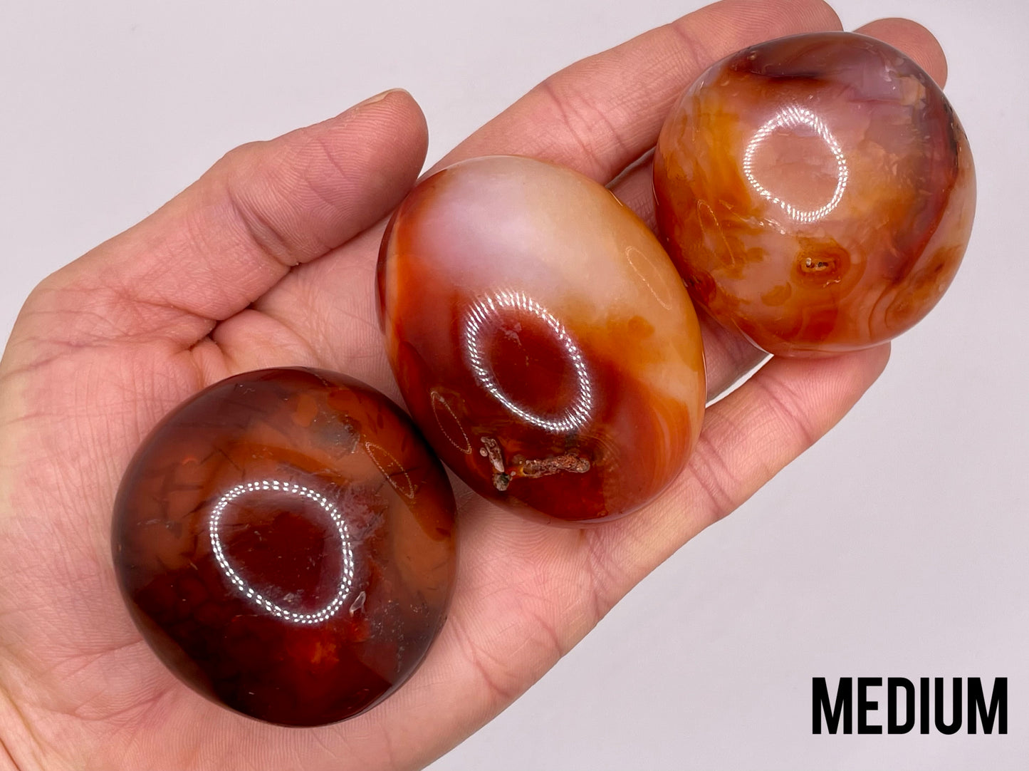 Carnelian Palm Stone || Carnelian Stone || Carnelian Polished Stone