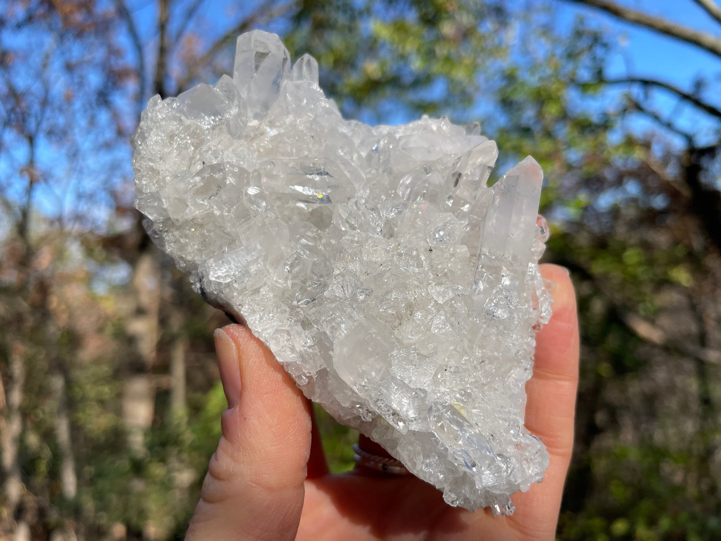 Clear Quartz Crystal Cluster || Raw Quartz Cluster || Lemurian Quartz Crystal Cluster