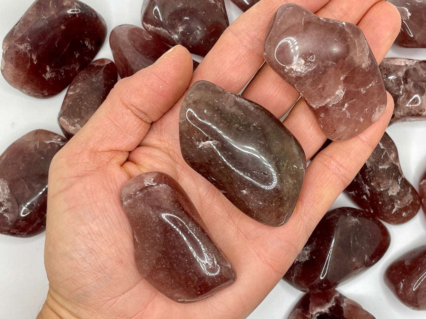 Tanzberry Tumble ||Strawberry Quartz Tumble || Natural Strawberry Quartz