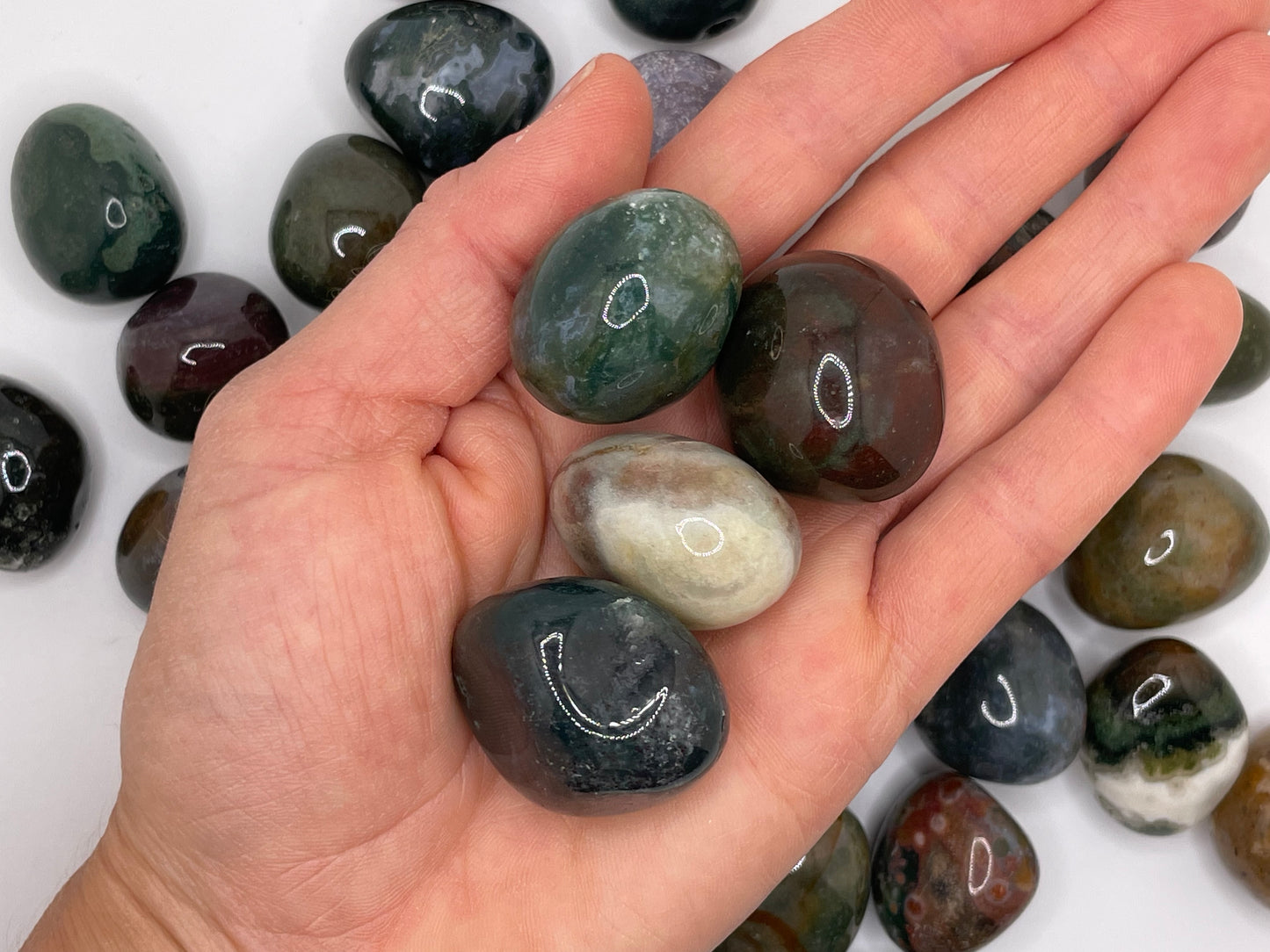 Moss Agate Tumble || Moss Agate Stone || Moss Agate Tumbled Stone