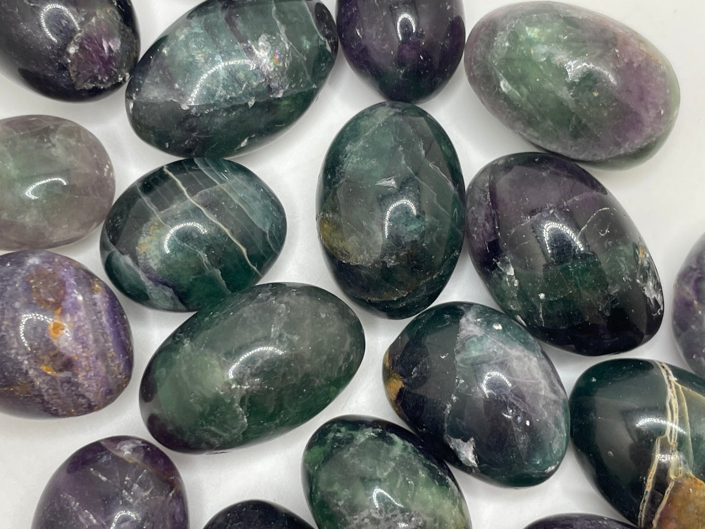 Fluorite Shiva Tumble || Fluorite Shiva Stone || Fluorite Shiva Tumbled Stone
