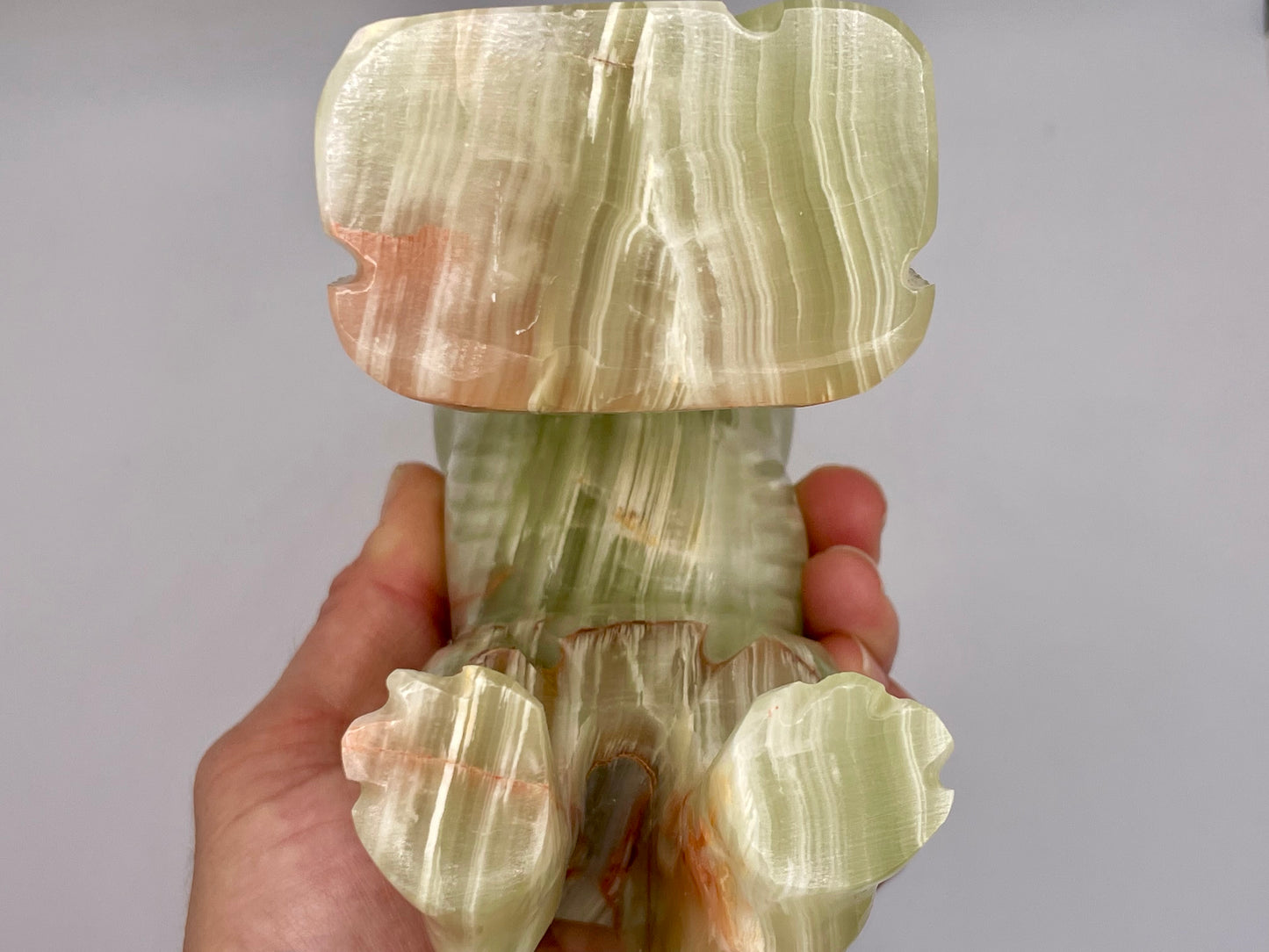 Onyx Wolf Carving || Green Onyx Wolf || Wolf Carving