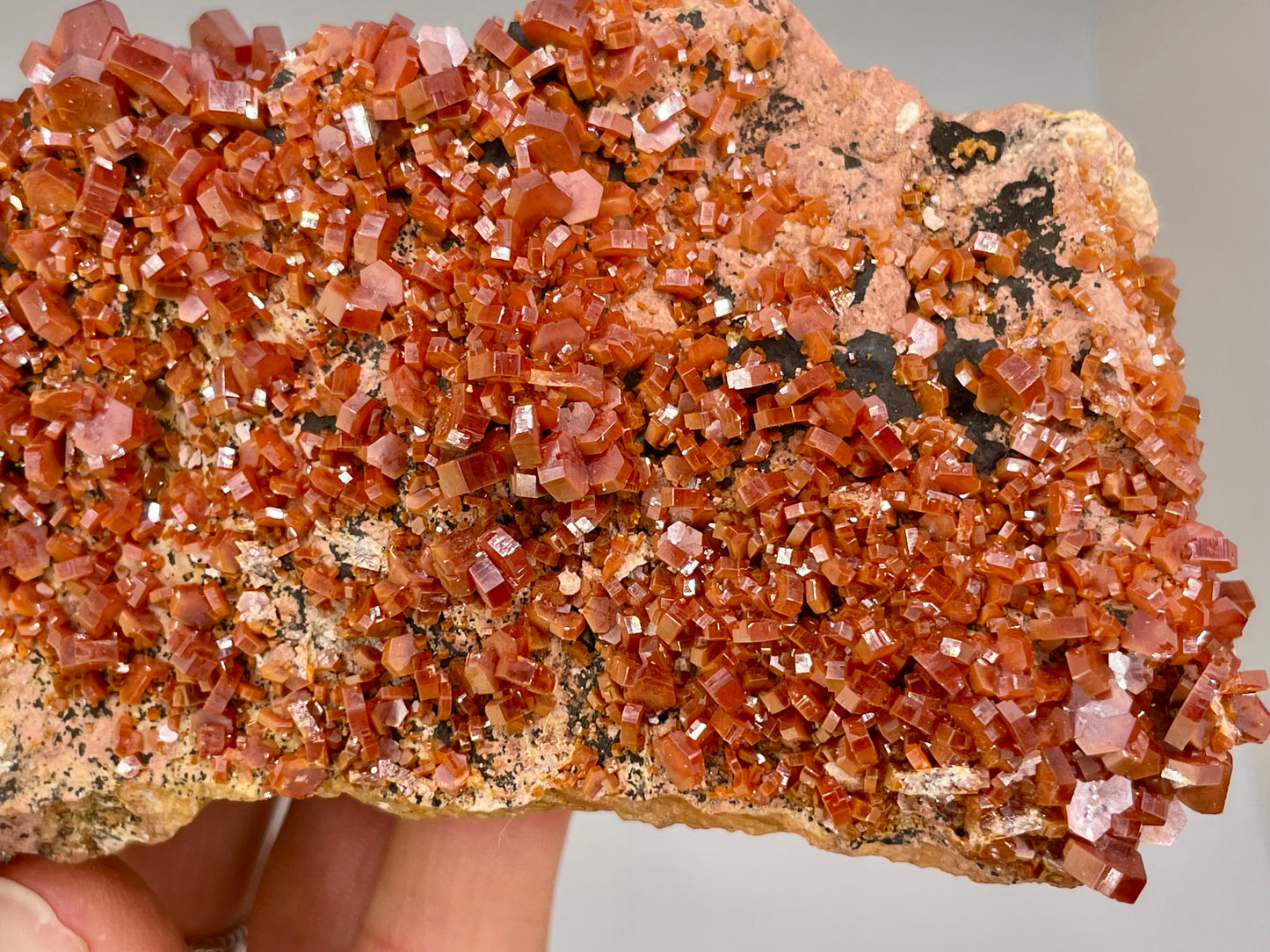 Vanadinite Cluster || Raw Vanadinite on Matrix || Vanadinite Specimen || #56