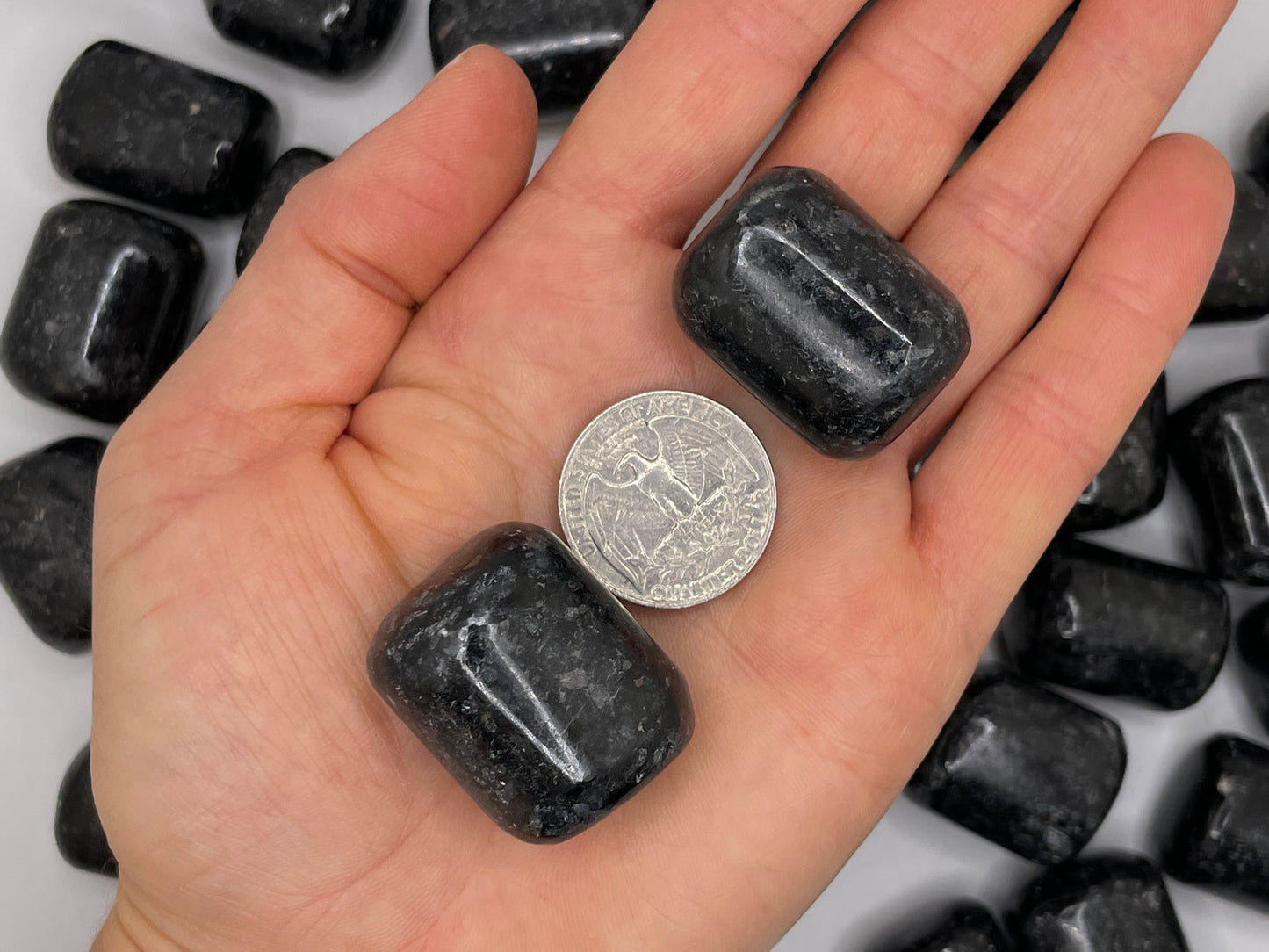 Nuummite Tumble || Nuummite Stone || Nuummite Tumbled Stone