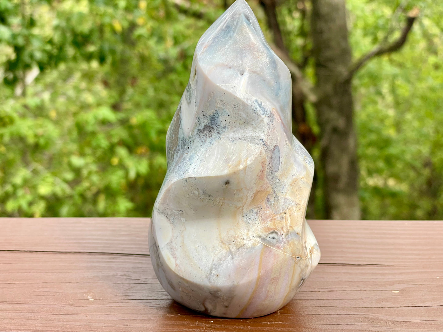 Ocean Jasper Flame || Polished Ocean Jasper || Ocean Jasper Free Form