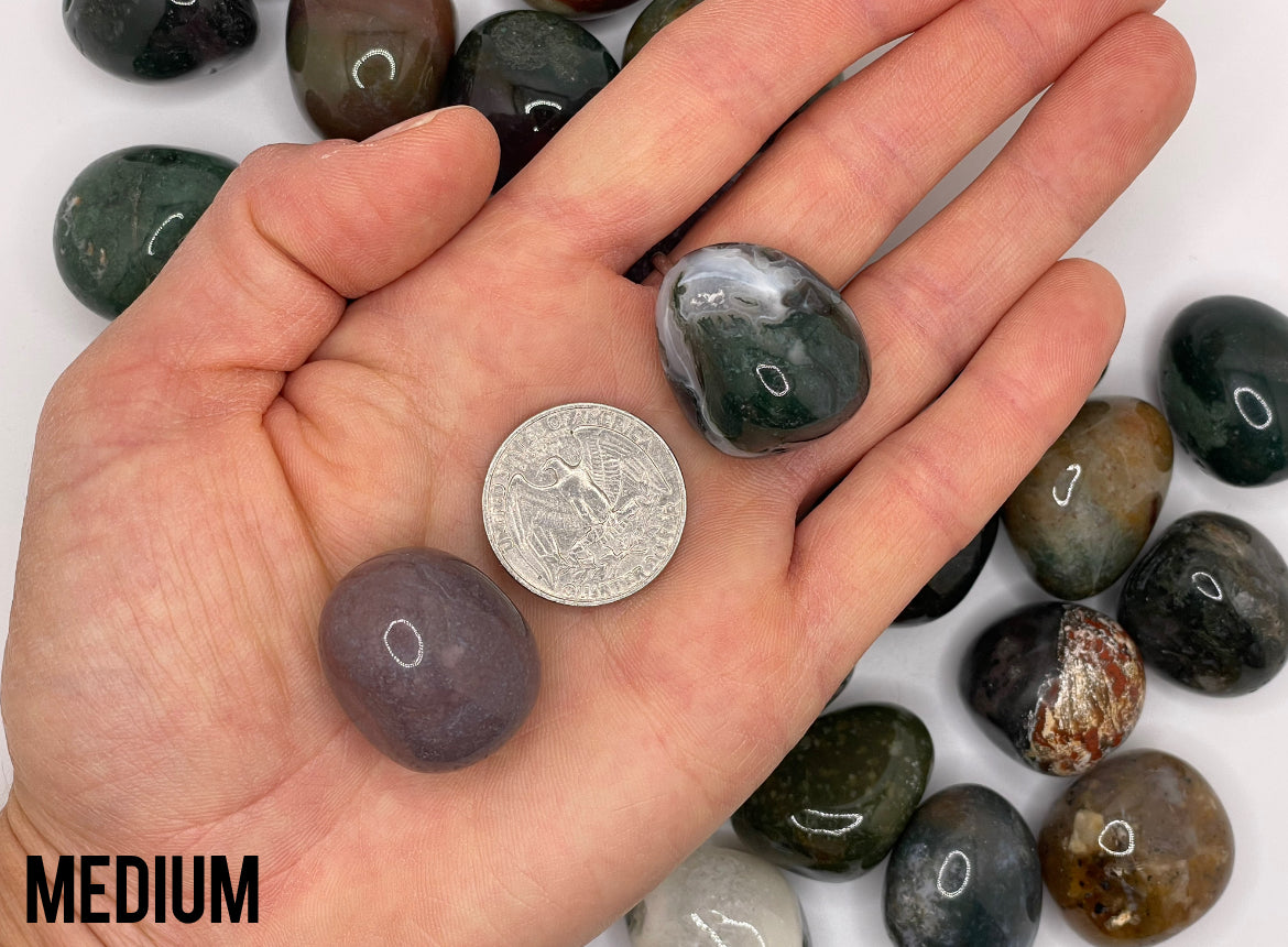 Moss Agate Tumble || Moss Agate Stone || Moss Agate Tumbled Stone