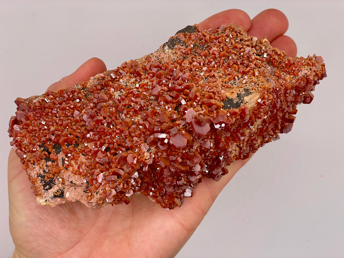 Vanadinite Cluster || Raw Vanadinite on Matrix || Vanadinite Specimen || #56