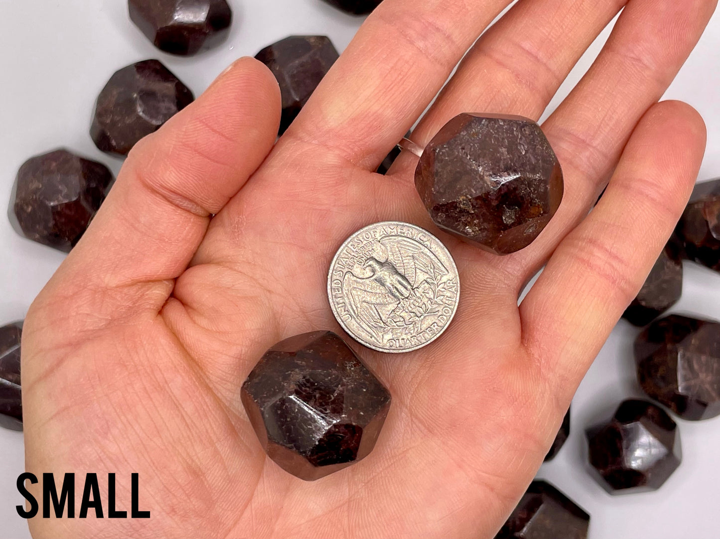 Garnet Dodecahedron || Garnet Stone || Garnet Tumbled Stone