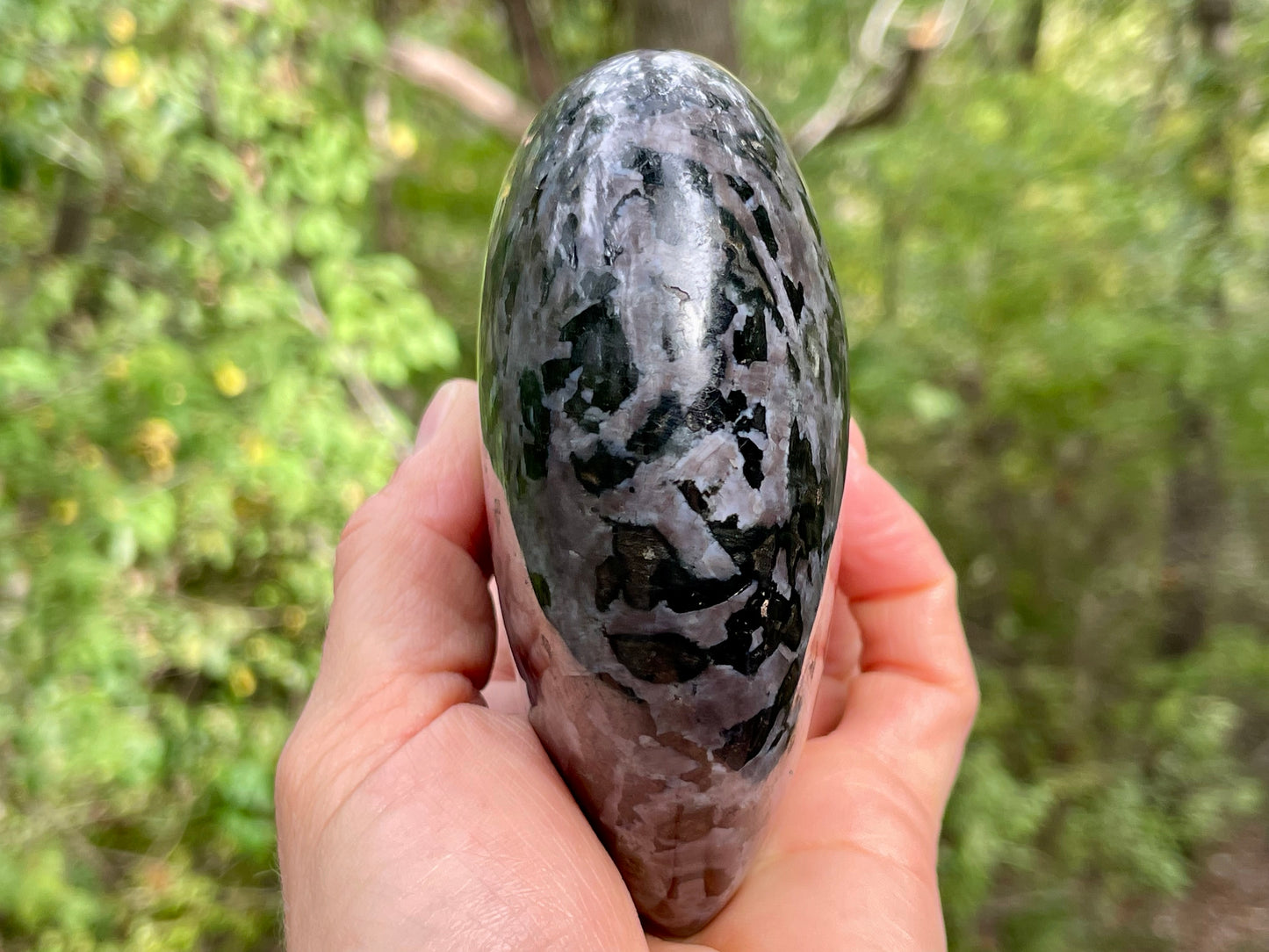 Indigo Gabro Jumbo Heart || Polished Indigo Gabro Stone || Heart Carving