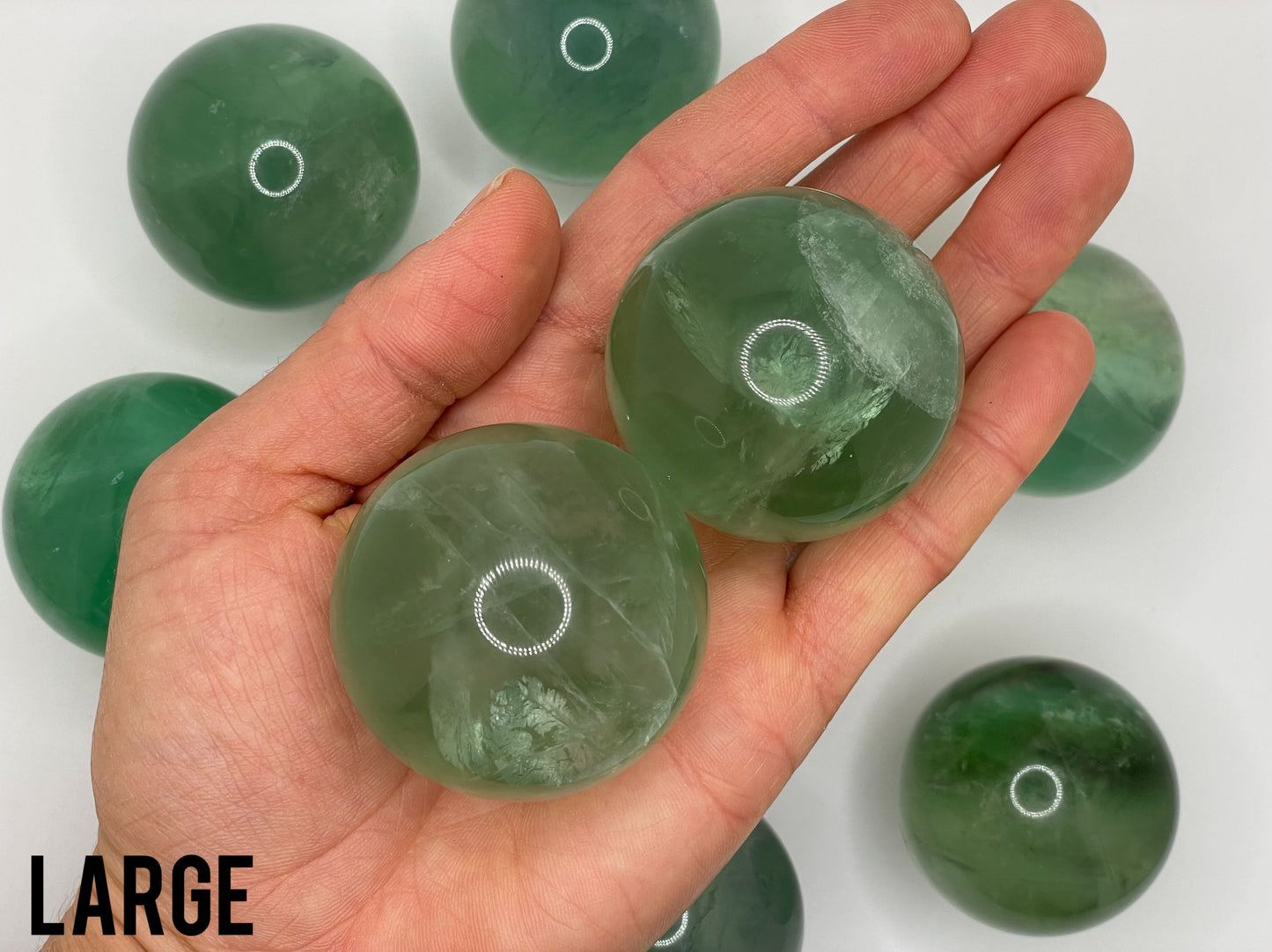 Green Fluorite Sphere || Fluorite Sphere || Green Fluorite Crystal
