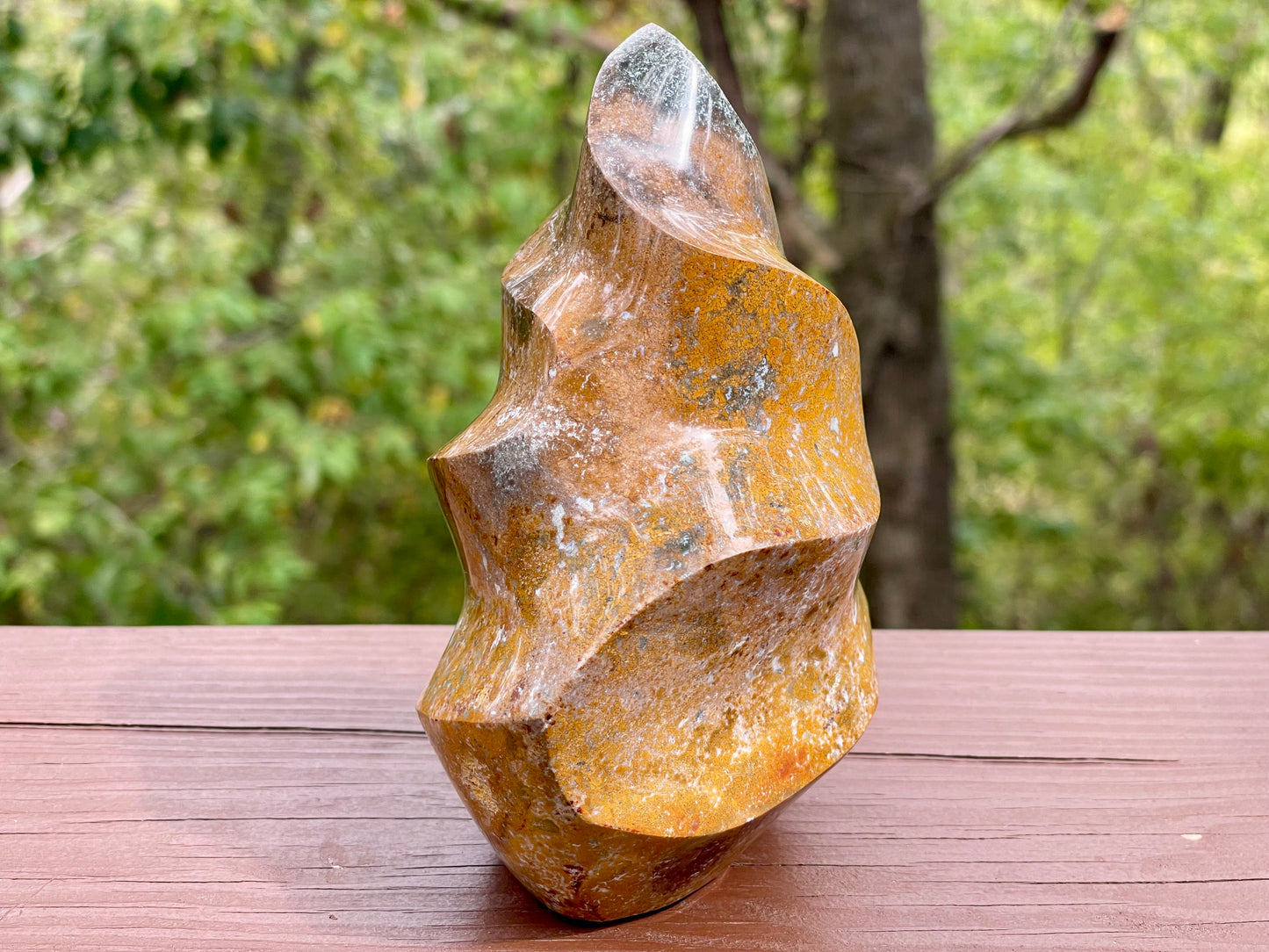 Ocean Jasper Flame || Polished Ocean Jasper || Ocean Jasper Free Form