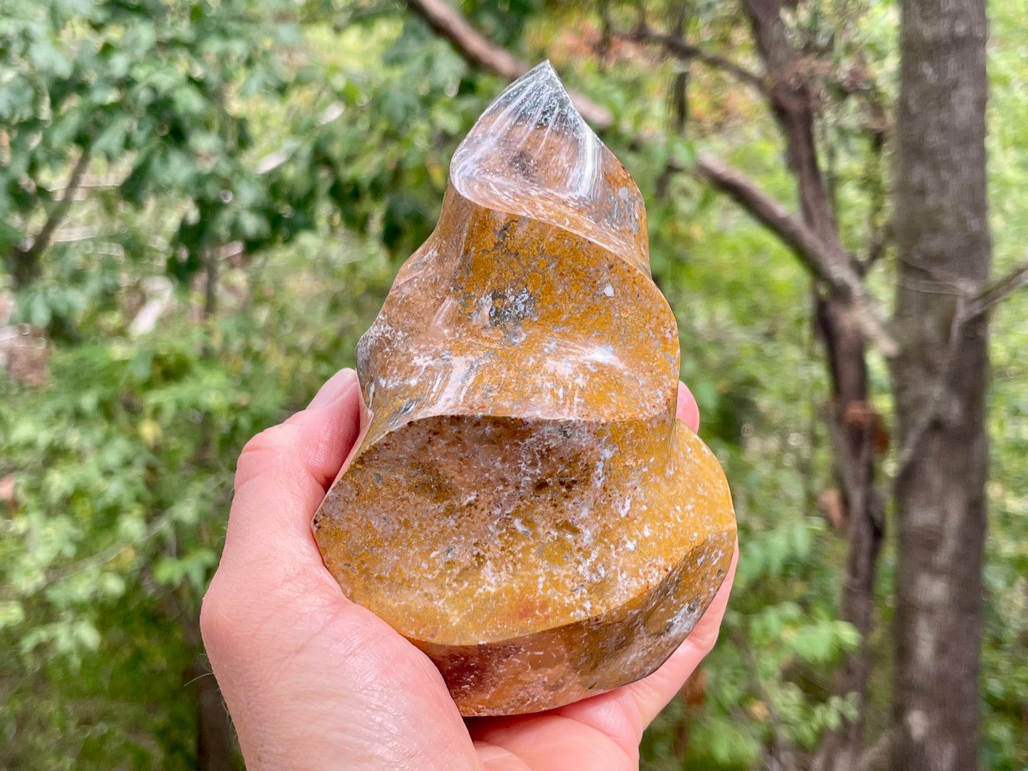 Ocean Jasper Flame || Polished Ocean Jasper || Ocean Jasper Free Form