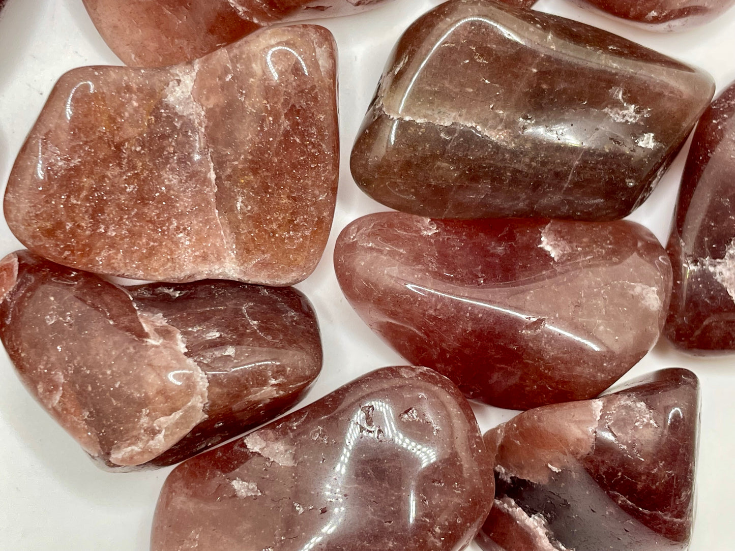 Tanzberry Tumble ||Strawberry Quartz Tumble || Natural Strawberry Quartz
