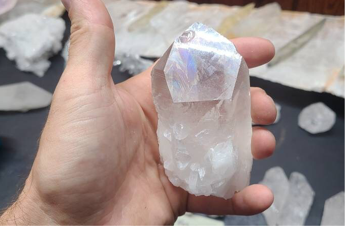 C-B grade - XL Lemurian Quartz Crystal Points || Arkansas Quartz Crystal || Quartz Crystal Wands|| Pick your size