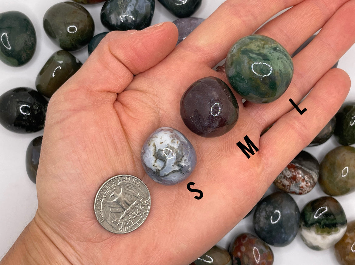 Moss Agate Tumble || Moss Agate Stone || Moss Agate Tumbled Stone