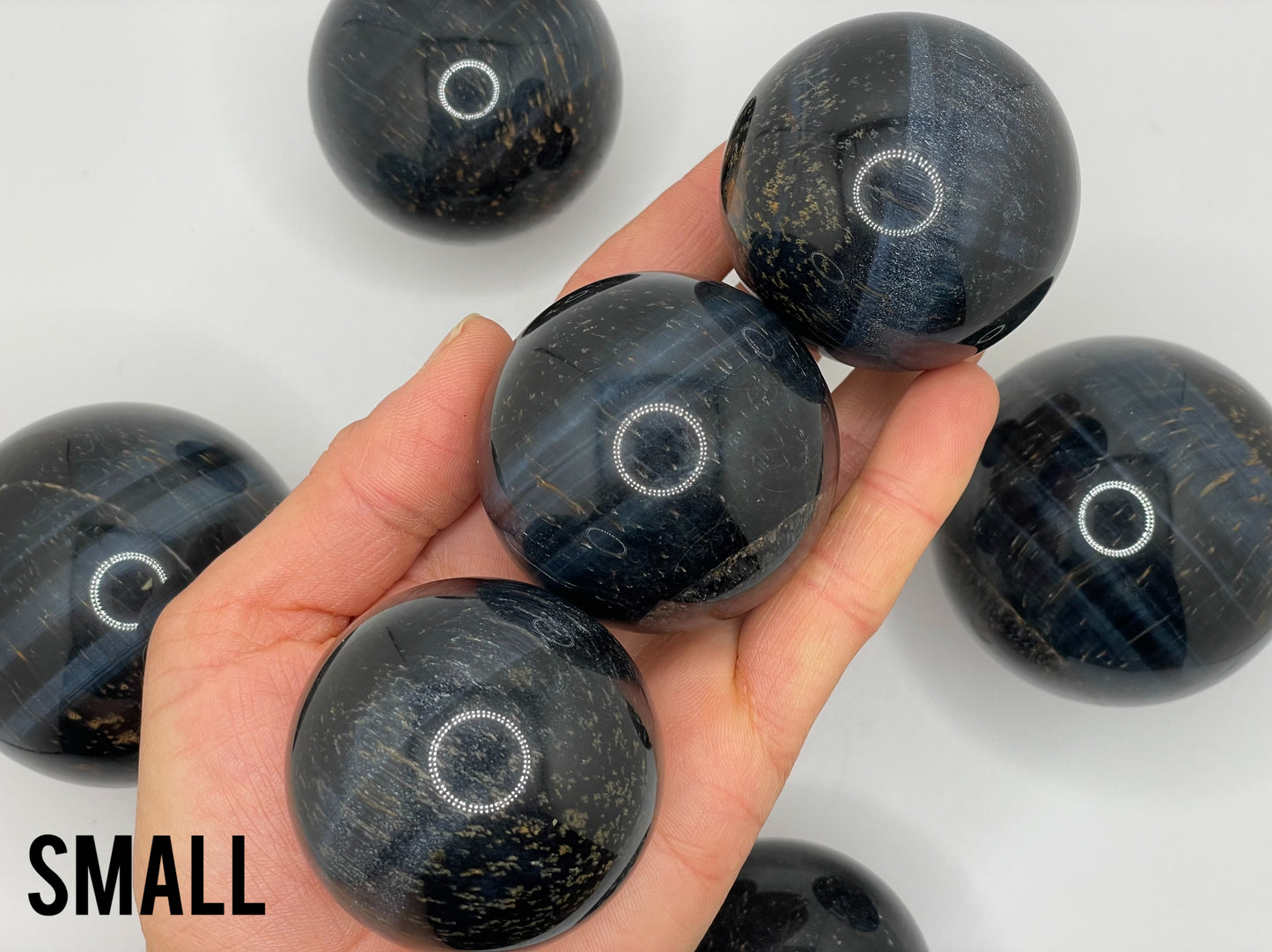 Blue Tigers Eye Sphere || Tigers Eye Sphere