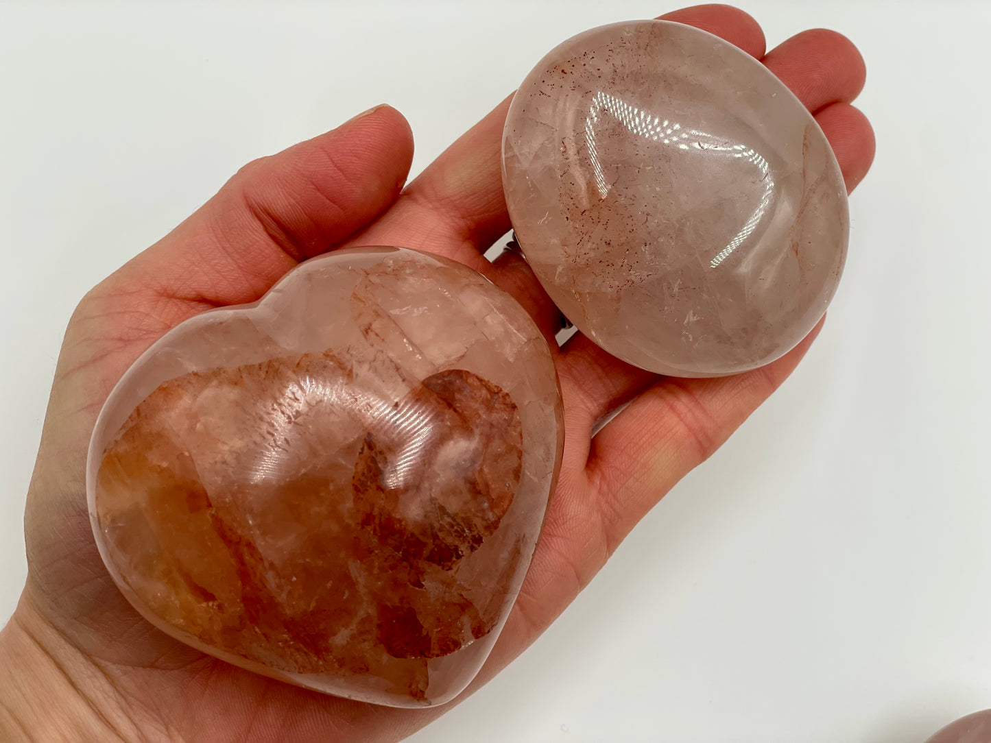 Hematoid Quartz, Rose Quartz, Blue Calcite Lot || Polished Hematoid/Rose Quartz and Blue Calcite Wholesale Lot || Polished Madagascar Crystal Lot #5