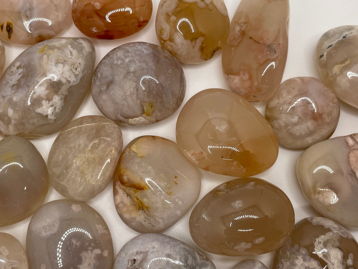 Flower Agate Tumble || Flower Agate Stone || Flower Agate Tumbled Stone