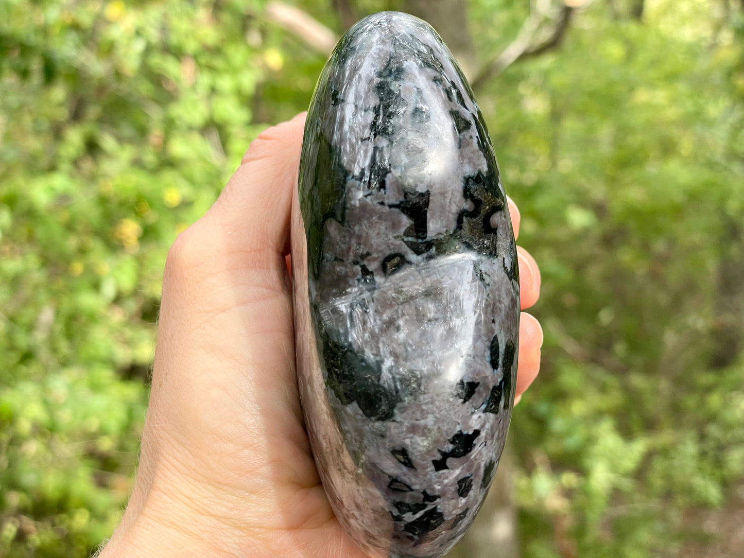 Indigo Gabro Jumbo Heart || Polished Indigo Gabro Stone || Heart Carving