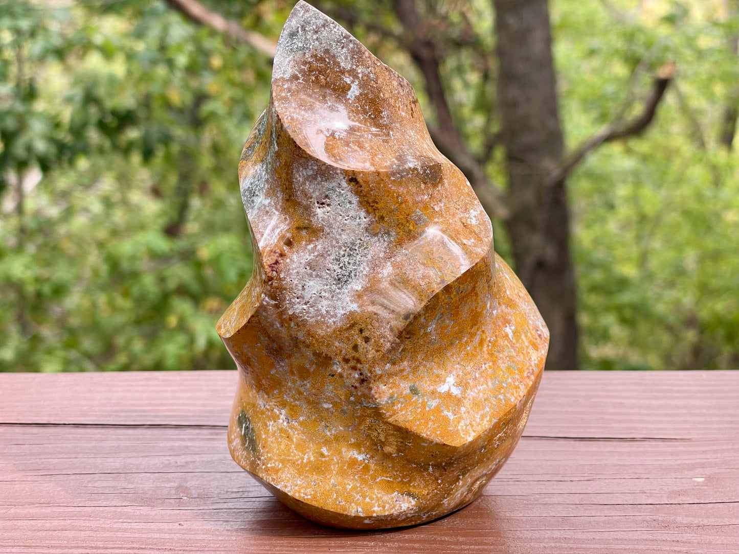 Ocean Jasper Flame || Polished Ocean Jasper || Ocean Jasper Free Form