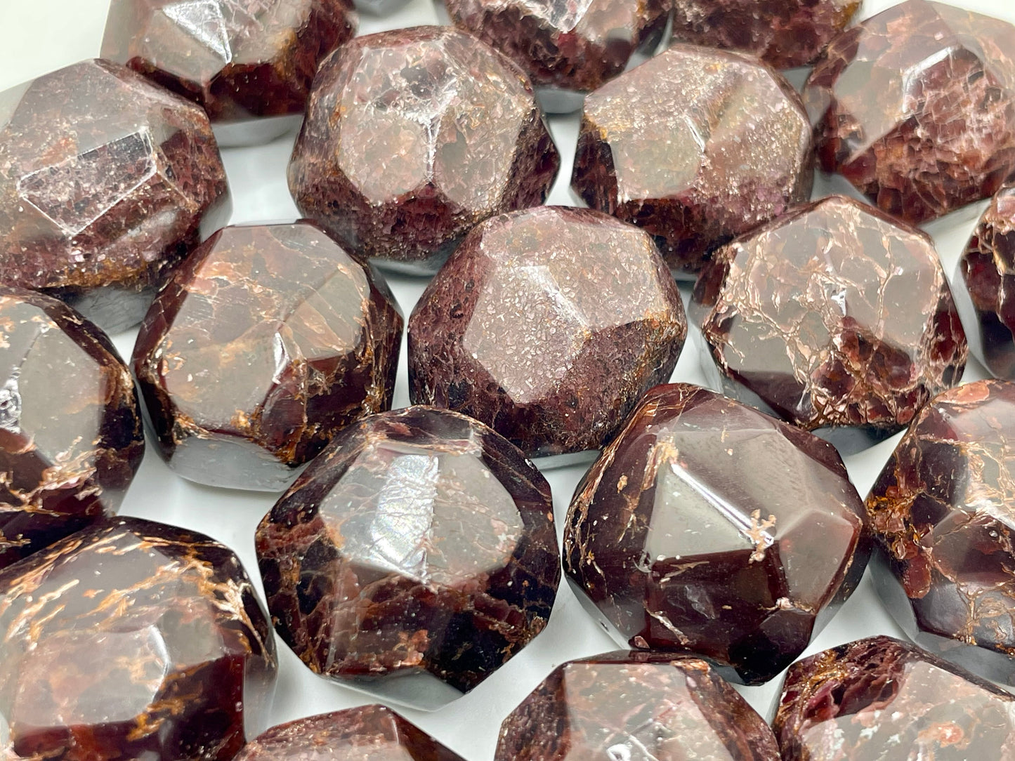 Garnet Dodecahedron || Garnet Stone || Garnet Tumbled Stone