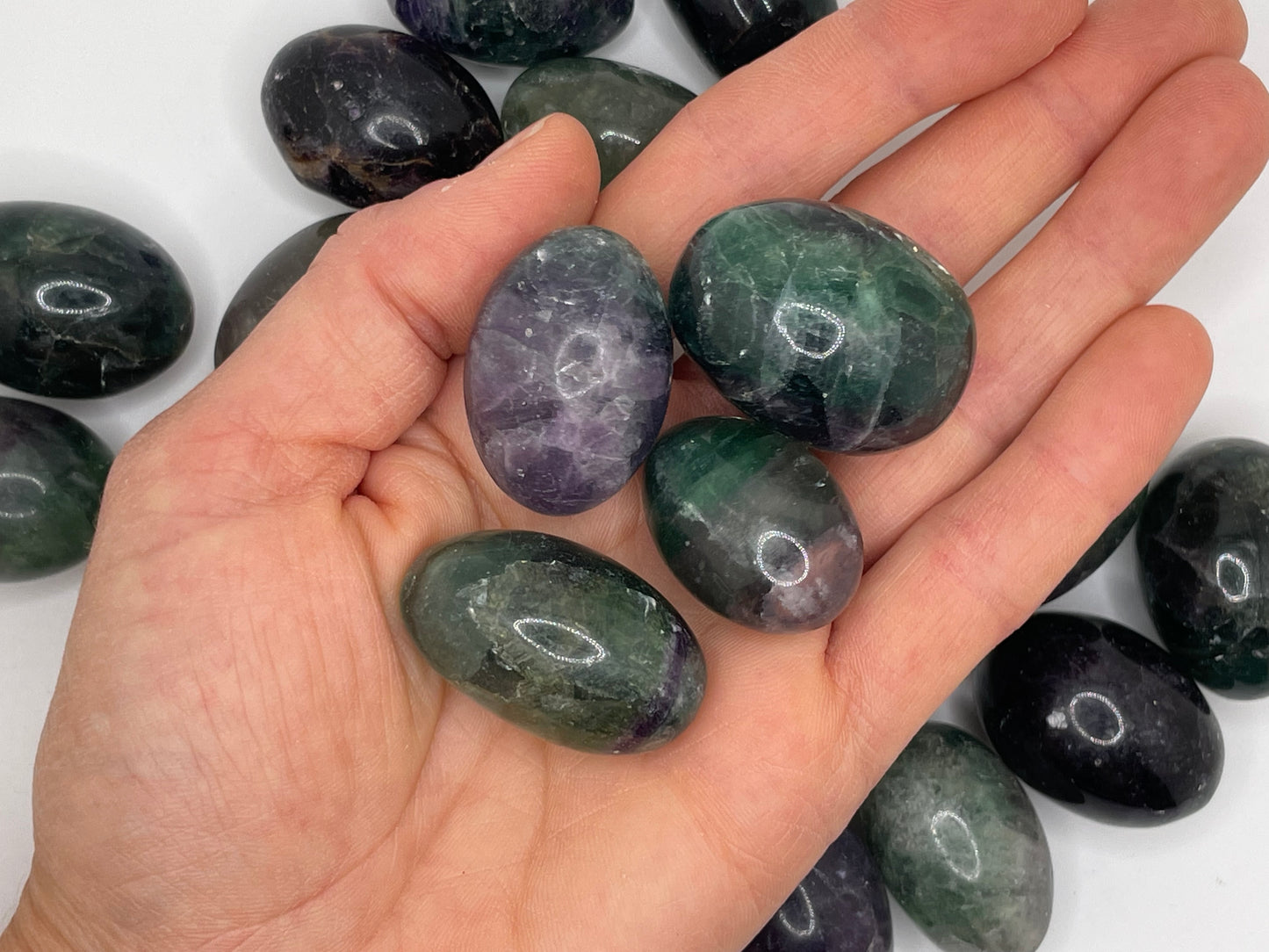 Fluorite Shiva Tumble || Fluorite Shiva Stone || Fluorite Shiva Tumbled Stone