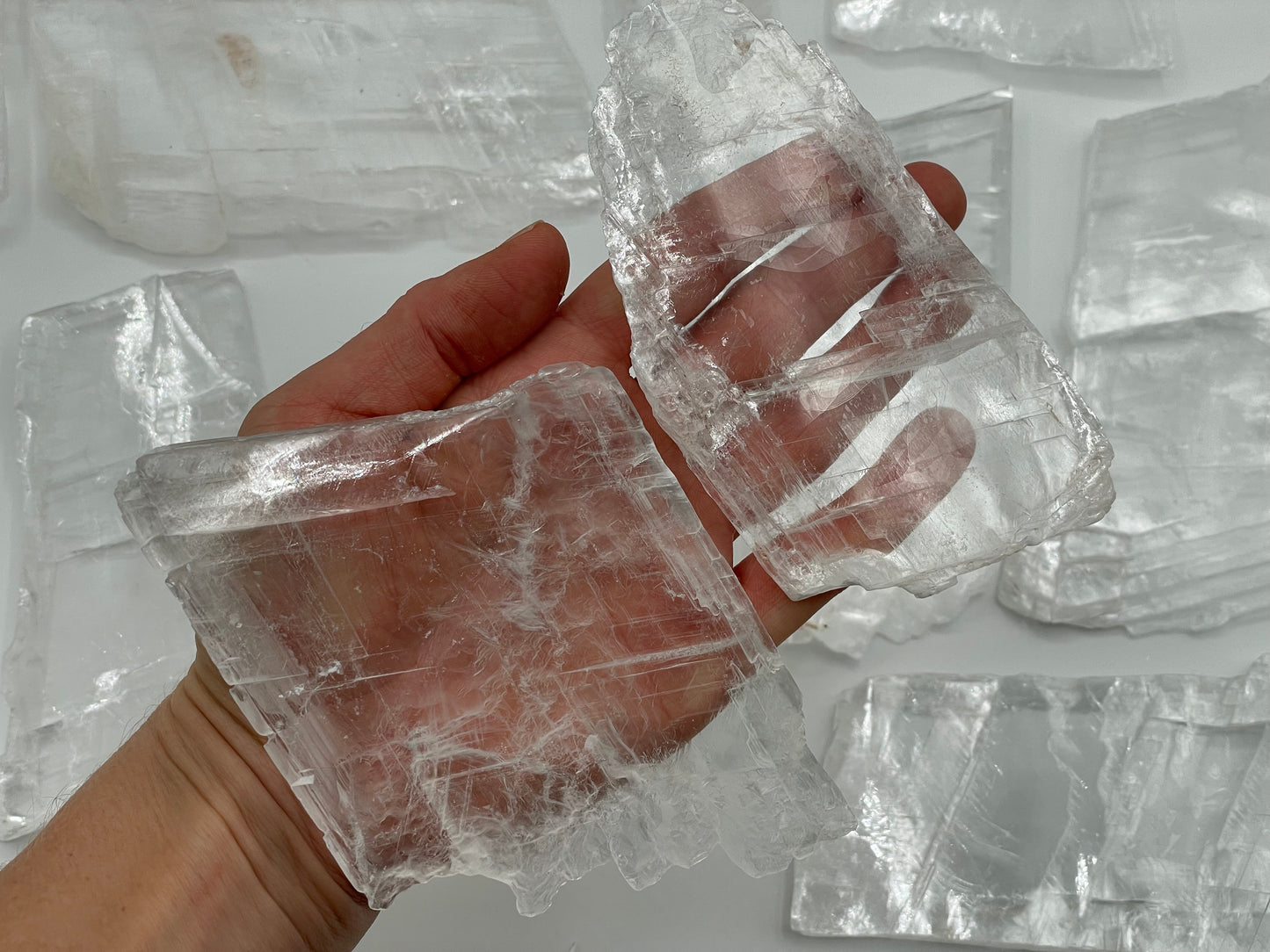 True Selenite Bulk Lot || True Selenite Wholesale Lot || Raw True Selenite Lot #8