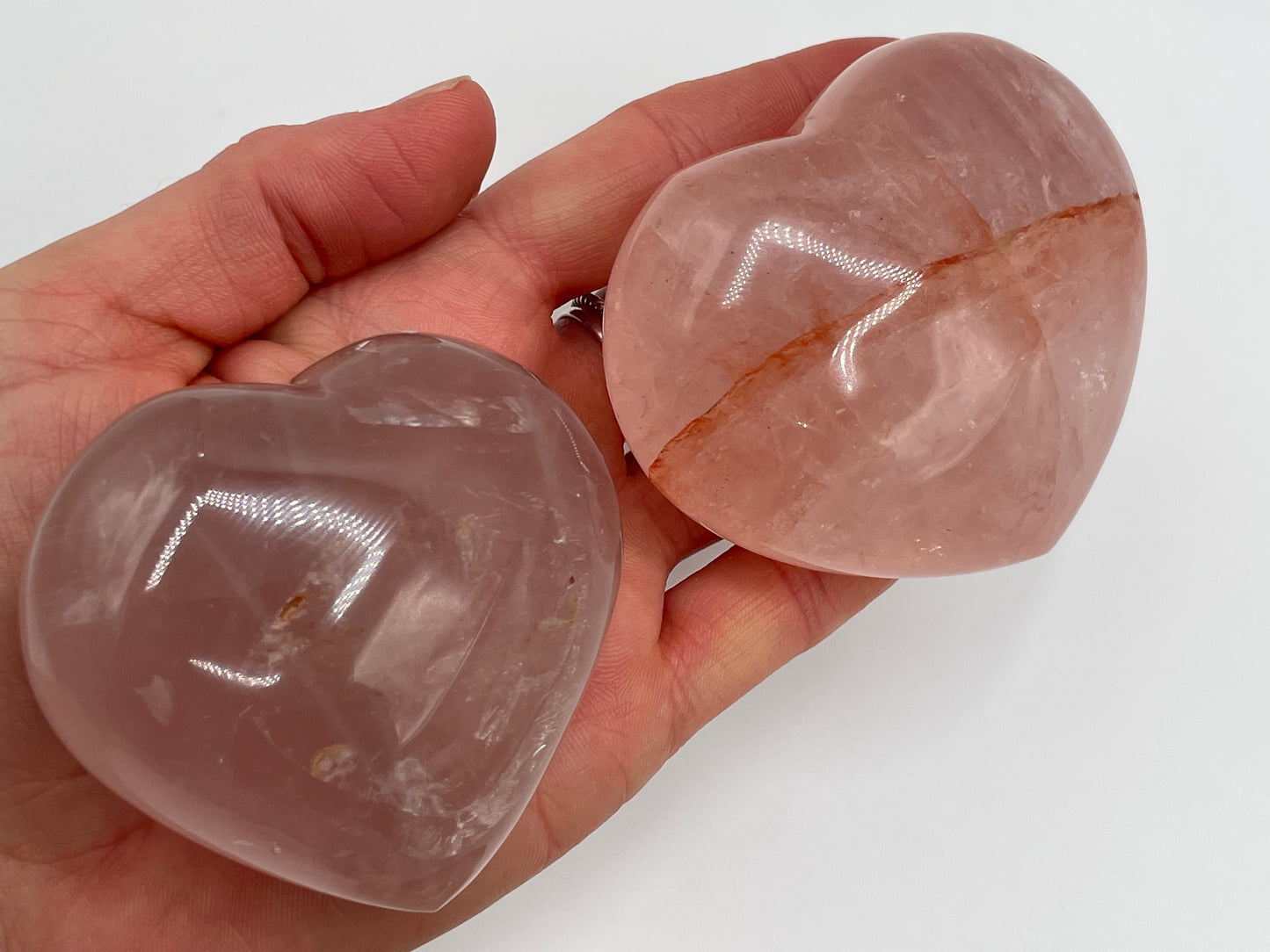 Hematoid Quartz, Rose Quartz, Blue Calcite Lot || Polished Hematoid/Rose Quartz and Blue Calcite Wholesale Lot || Polished Madagascar Crystal Lot #5