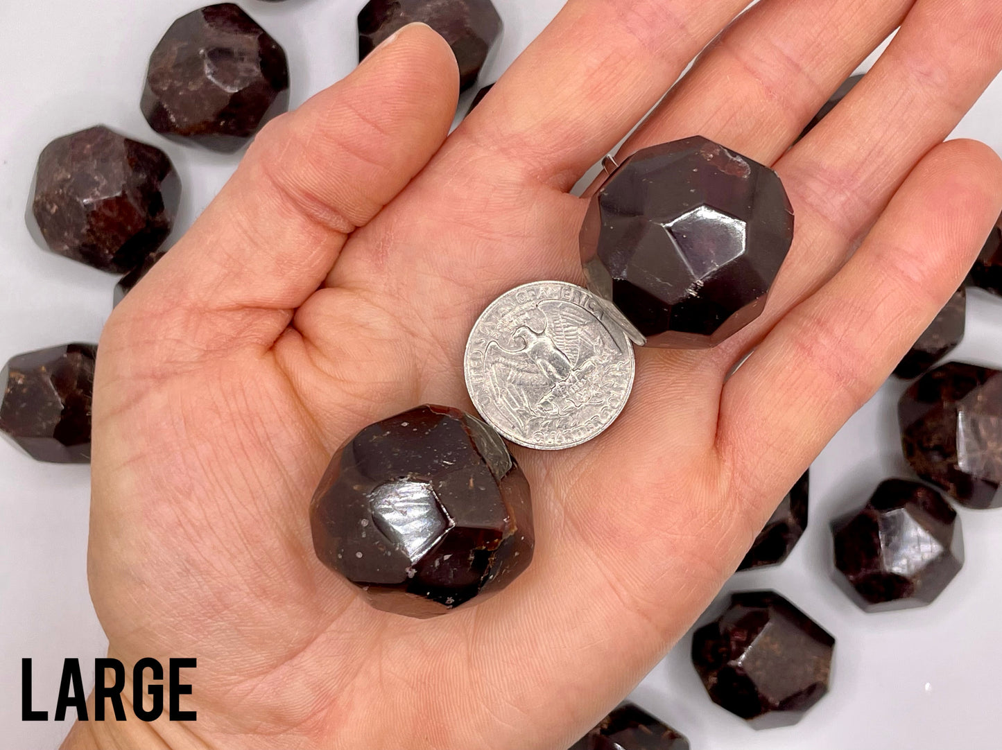 Garnet Dodecahedron || Garnet Stone || Garnet Tumbled Stone